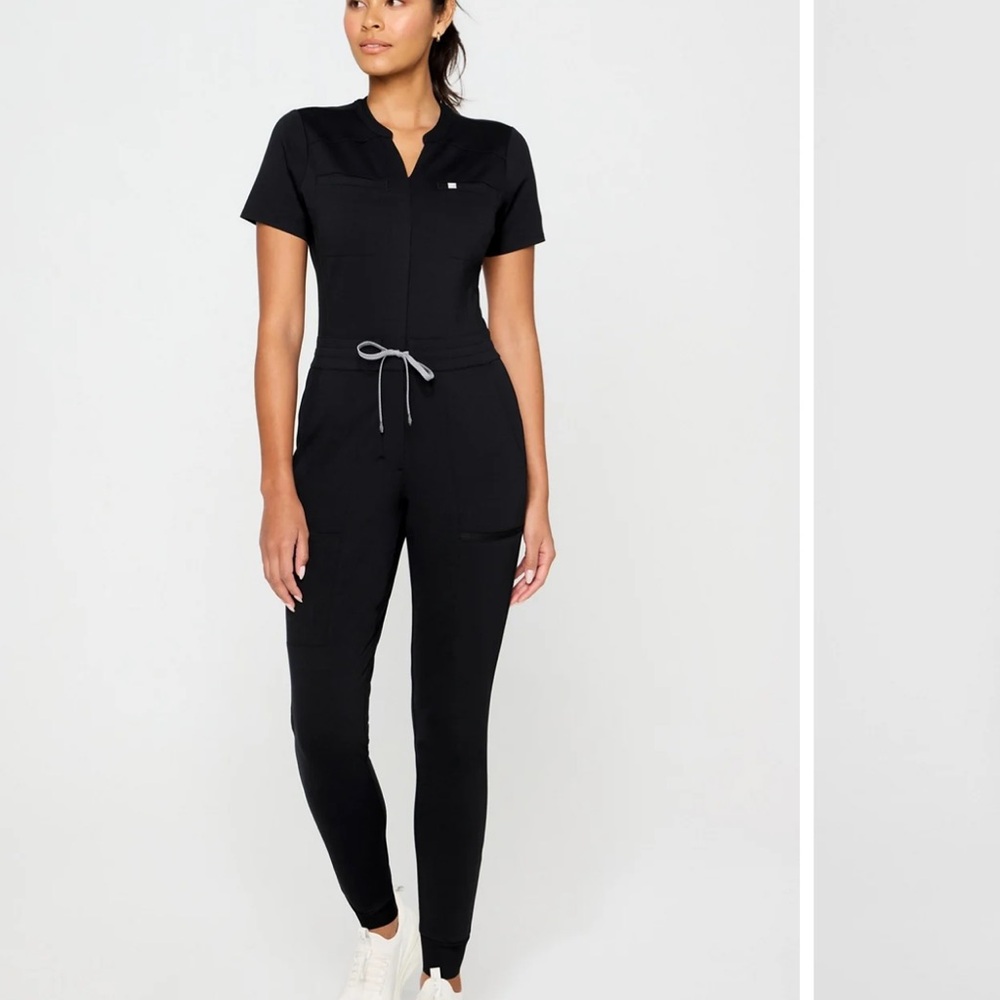 Fabletics Black Empower StretchTech™ Scrub Jumpsuit